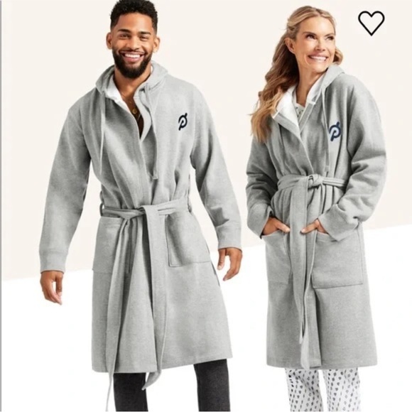 Peloton X Kassatex Grey Limited Edition Hooded Robe S/M - Picture 8 of 8